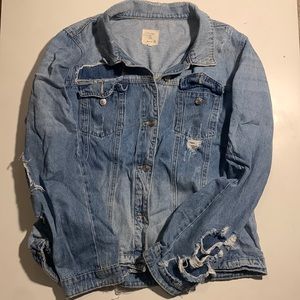 Ripped Denim Jacket